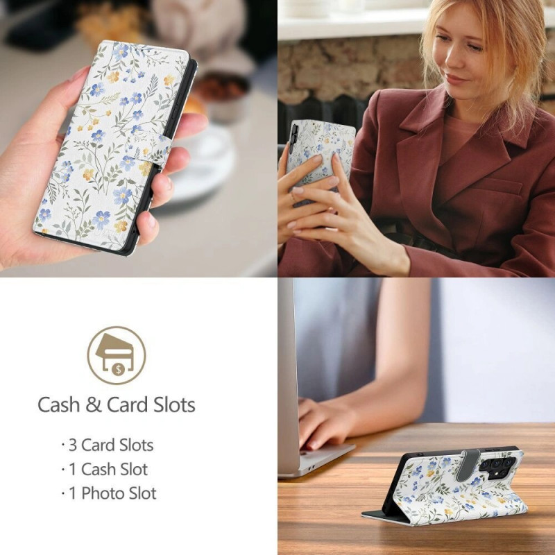 Tech-Protect Wallet Case for Samsung Galaxy A57 5G, Spring Flowers