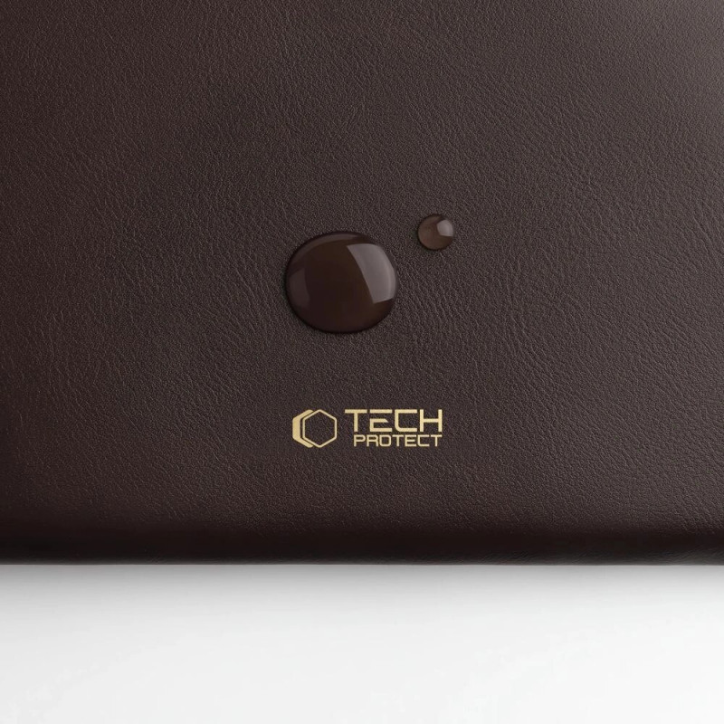 Tech-Protect Fleece Laptop Sleeve 13-14", Chocolate (Brown)
