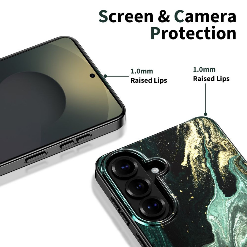 Tech-Protect Lamano MagSafe Case for Samsung Galaxy A57 5G, Black and Green