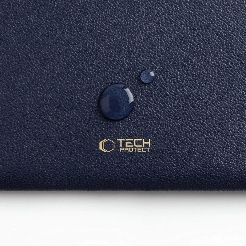 Tech-Protect Fleece Laptop Sleeve 13-14", Navy Blue