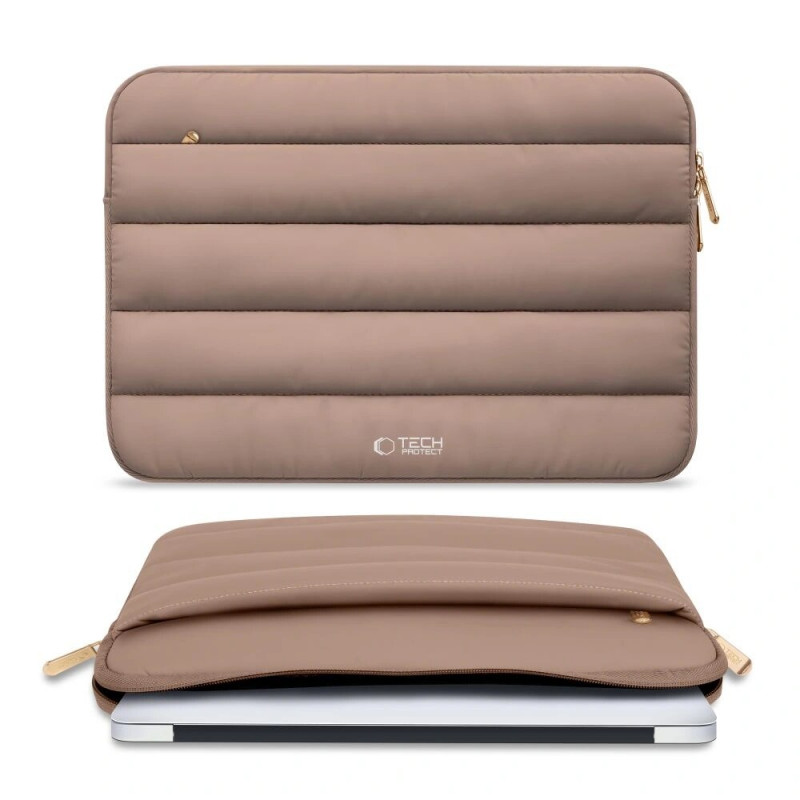 Tech-Protect Fluffy Laptop Case 15-16", Walnut (Brown)
