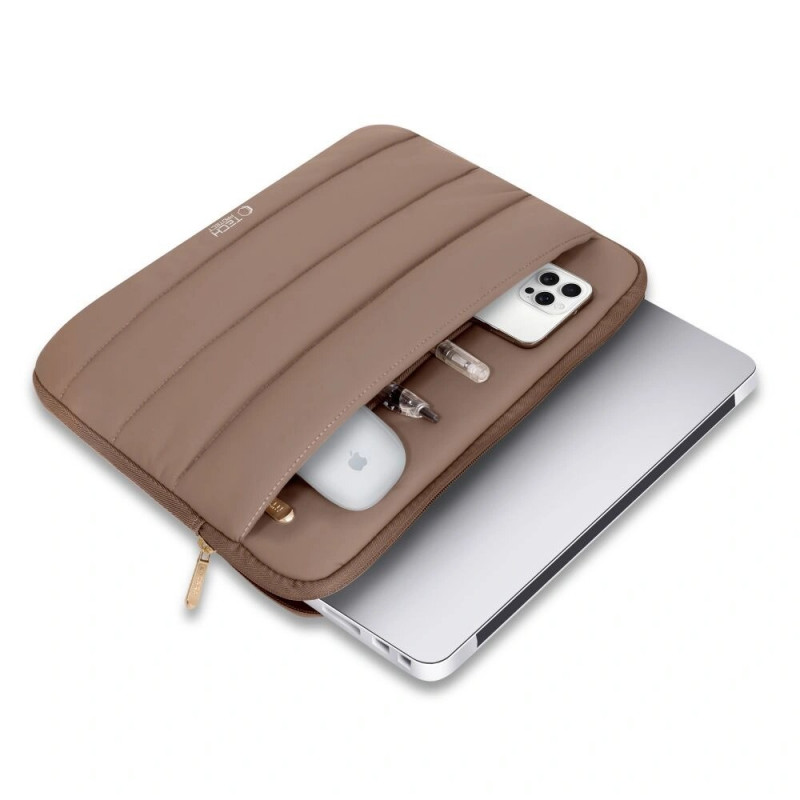 Tech-Protect Fluffy Laptop Case 15-16", Walnut (Brown)