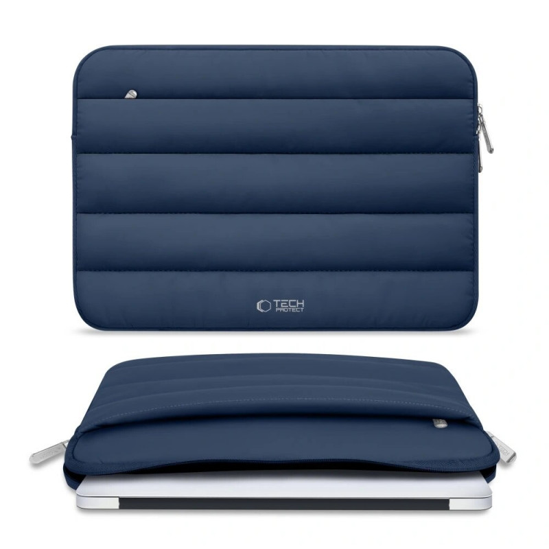 Tech-Protect Fluffy Laptop Case 13-14", Navy Blue