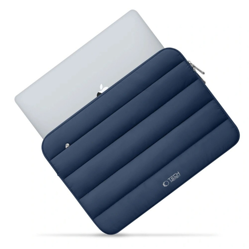 Tech-Protect Fluffy Laptop Case 13-14", Navy Blue
