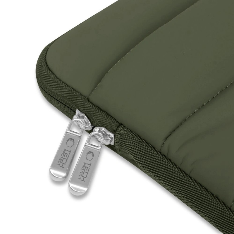 Tech-Protect Fluffy Laptop Case 13-14", Army Green