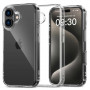 Tech-Protect Flexair Hybrid Case for Apple iPhone 16, Clear