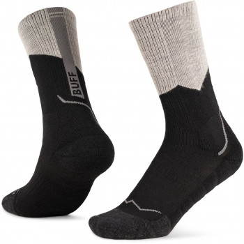 Buff Merino MW Crew Socks MWC1, Black, L