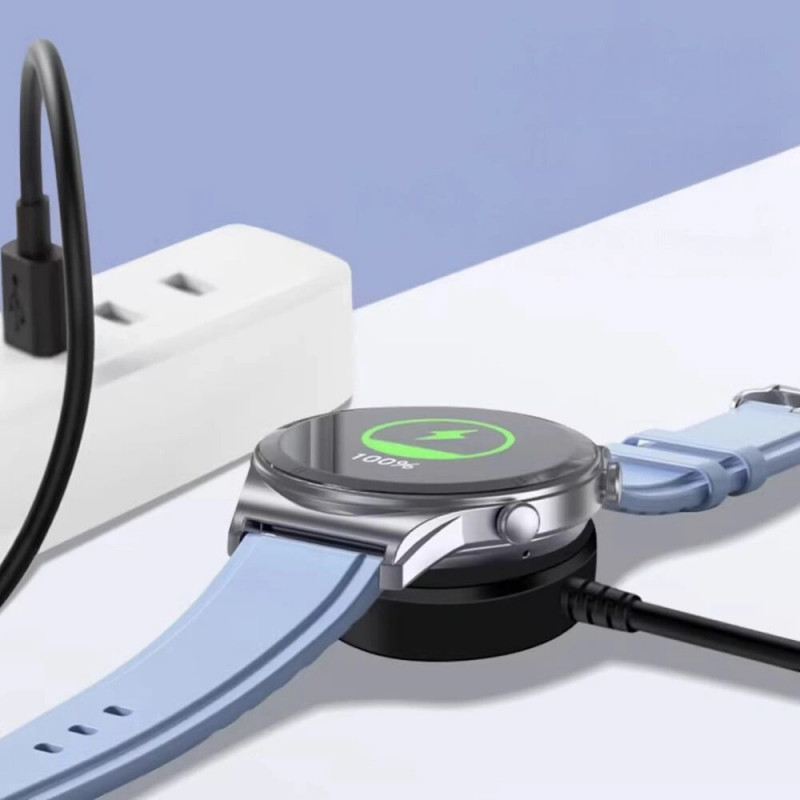 Tech-Protect MC03 UltraBoost Magnetic Charging USB-C Cable 100 cm for Samsung Galaxy Watch, Black
