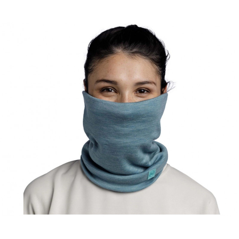 Buff Merino Heavyweight multifunctional neck warmer, solid pool
