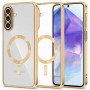 Tech-Protect MagFlex MagSafe Case for Samsung Galaxy A27 5G, Shiny Gold