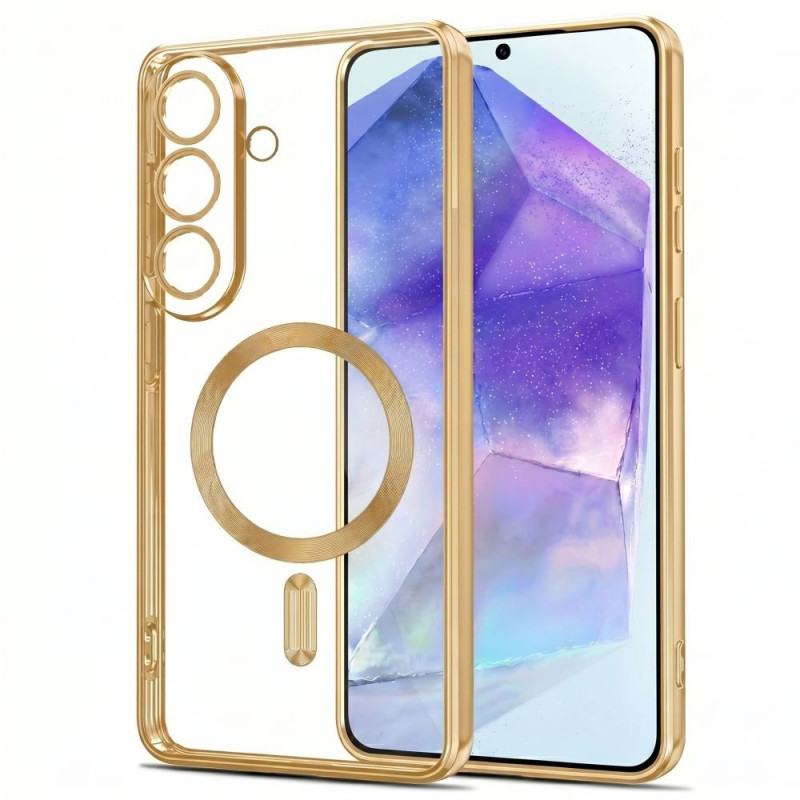 Tech-Protect MagFlex MagSafe Case for Samsung Galaxy A27 5G, Shiny Gold