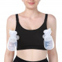 Momcozy YN08 Hands-Free Pumping Bra HF088-BL000S-A, Black, S