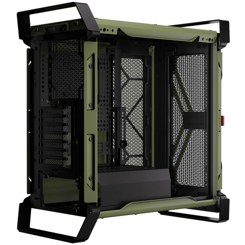 Corsair WARTHOG Performance Mid-Tower Case CC-9011350-WW, E-ATX, Tempered Glass Side Panel, Green