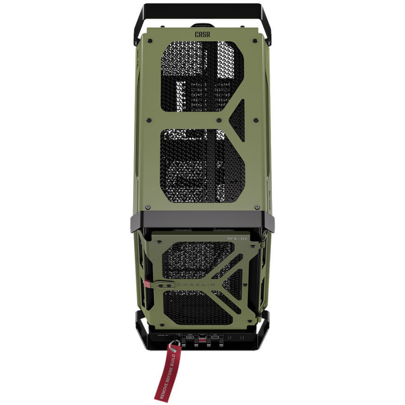 Corsair WARTHOG Performance Mid-Tower Case CC-9011350-WW, E-ATX, Tempered Glass Side Panel, Green