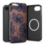 Tech-Protect Lamano MagSafe Case for Apple iPhone 16e / 17e, Brown and Purple (Velvet Night)