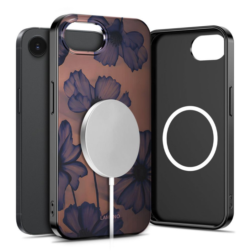Tech-Protect Lamano MagSafe Case for Apple iPhone 16e / 17e, Brown and Purple (Velvet Night)
