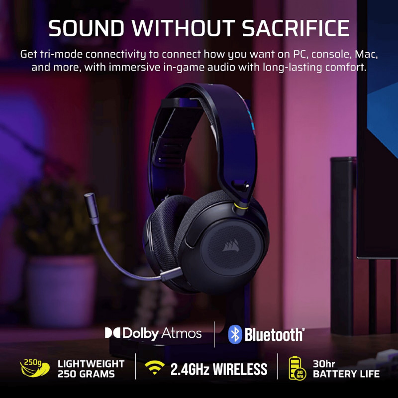Corsair HS35 V3 Wireless Headset for PlayStation CA-9011410-WW, Carbon