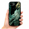 Tech-Protect Lamano MagSafe Case for Apple iPhone 16e / 17e, Black and Green (Verde Aura)