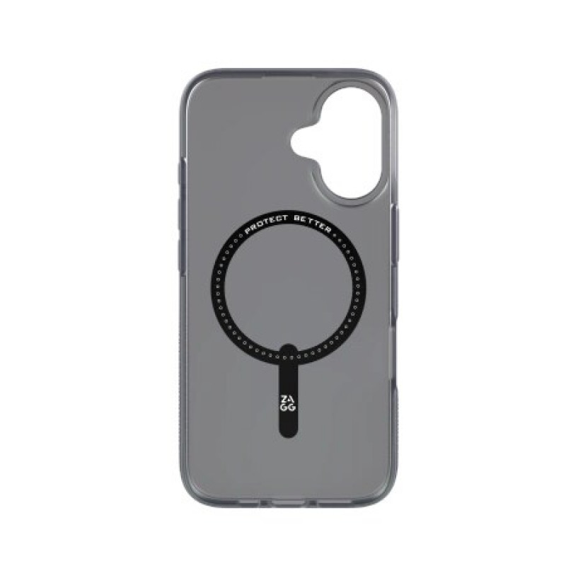 ZAGG Milan Snap Back Cover for Apple iPhone 16 ZAG139, MagSafe, Raven Feather