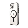 Speck Presidio Perfect-Clear ClickLock & MagSafe SPK526 Case for Apple iPhone 15 / 14 / 13, Clear / Frosted Black / Slate Grey