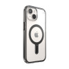 Speck Presidio Perfect-Clear ClickLock & MagSafe SPK526 Case for Apple iPhone 15 / 14 / 13, Clear / Frosted Black / Slate Grey