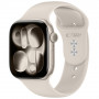 Tech-Protect Silicone Band for Apple Watch 8 / 9 / 10 / 11 / 12 / SE / Ultra 44/45/46/49 mm, Starlight