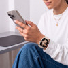 Tech-Protect Silicone Band for Apple Watch 8 / 9 / 10 / 11 / 12 / SE / Ultra 44/45/46/49 mm, Starlight