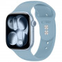 Tech-Protect Silicone Band for Apple Watch 8 / 9 / 10 / 11 / 12 / SE / Ultra 44/45/46/49 mm, Blue Jeans