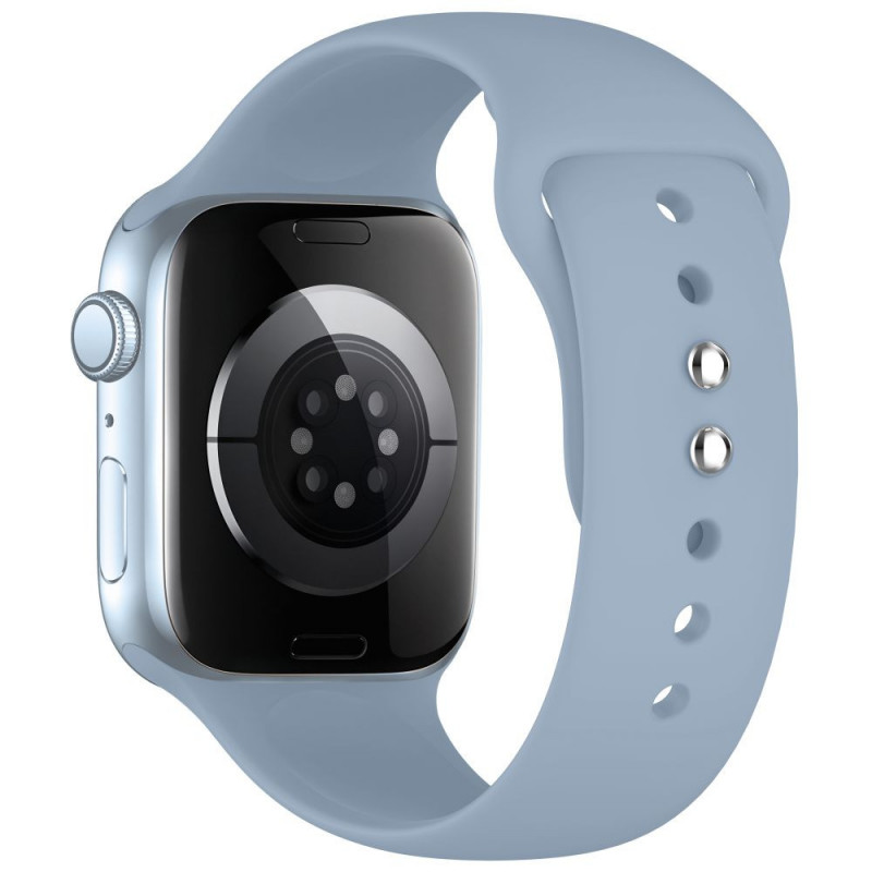 Tech-Protect Silicone Band for Apple Watch 8 / 9 / 10 / 11 / 12 / SE / Ultra 44/45/46/49 mm, Blue Jeans