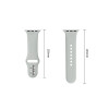 Tech-Protect Silicone Band for Apple Watch 8 / 9 / 10 / 11 / 12 / SE / Ultra 44/45/46/49 mm, Lunar Grey