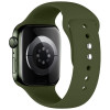 Tech-Protect Silicone Band for Apple Watch 8 / 9 / 10 / 11 / 12 / SE / Ultra 44/45/46/49 mm, Olive Green