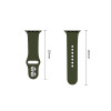 Tech-Protect Silicone Band for Apple Watch 8 / 9 / 10 / 11 / 12 / SE / Ultra 44/45/46/49 mm, Olive Green