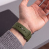 Tech-Protect Silicone Band for Apple Watch 8 / 9 / 10 / 11 / 12 / SE / Ultra 44/45/46/49 mm, Olive Green