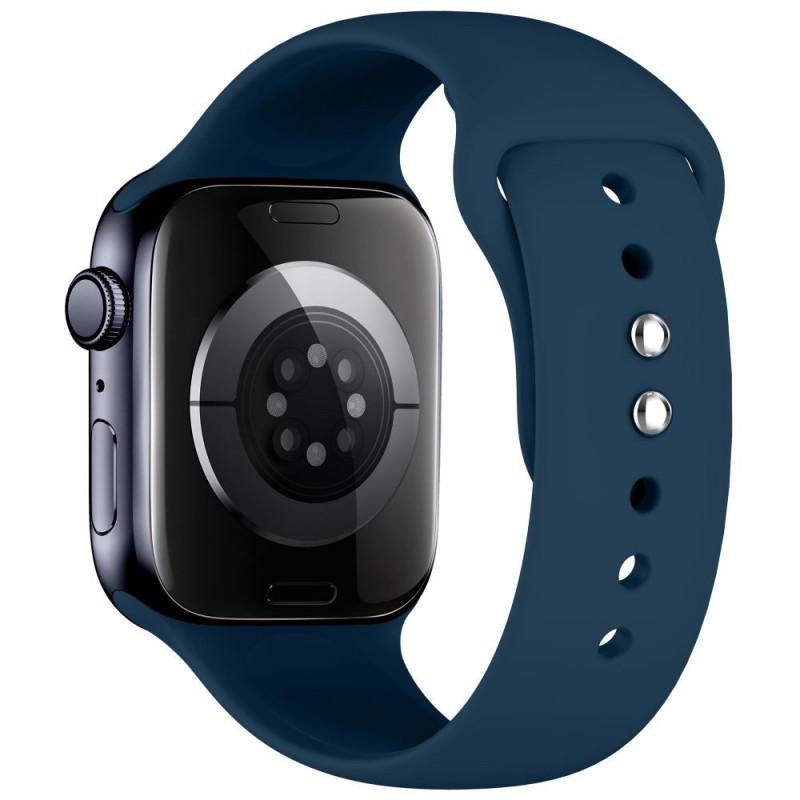 Tech-Protect Silicone Band for Apple Watch 8 / 9 / 10 / 11 / 12 / SE / Ultra 44/45/46/49 mm, Navy Blue