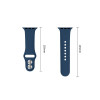 Tech-Protect Silicone Band for Apple Watch 8 / 9 / 10 / 11 / 12 / SE / Ultra 44/45/46/49 mm, Navy Blue