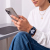 Tech-Protect Silicone Band for Apple Watch 8 / 9 / 10 / 11 / 12 / SE / Ultra 44/45/46/49 mm, Navy Blue