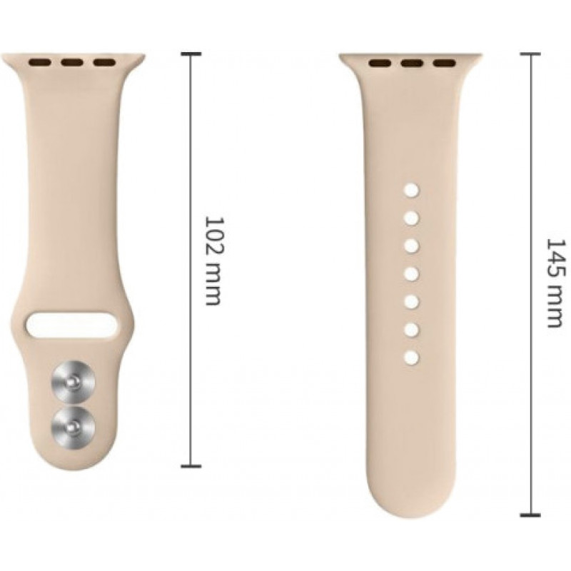 Tech-Protect Silicone Band for Apple Watch 8 / 9 / 10 / 11 / 12 / SE / Ultra 44/45/46/49 mm, Walnut