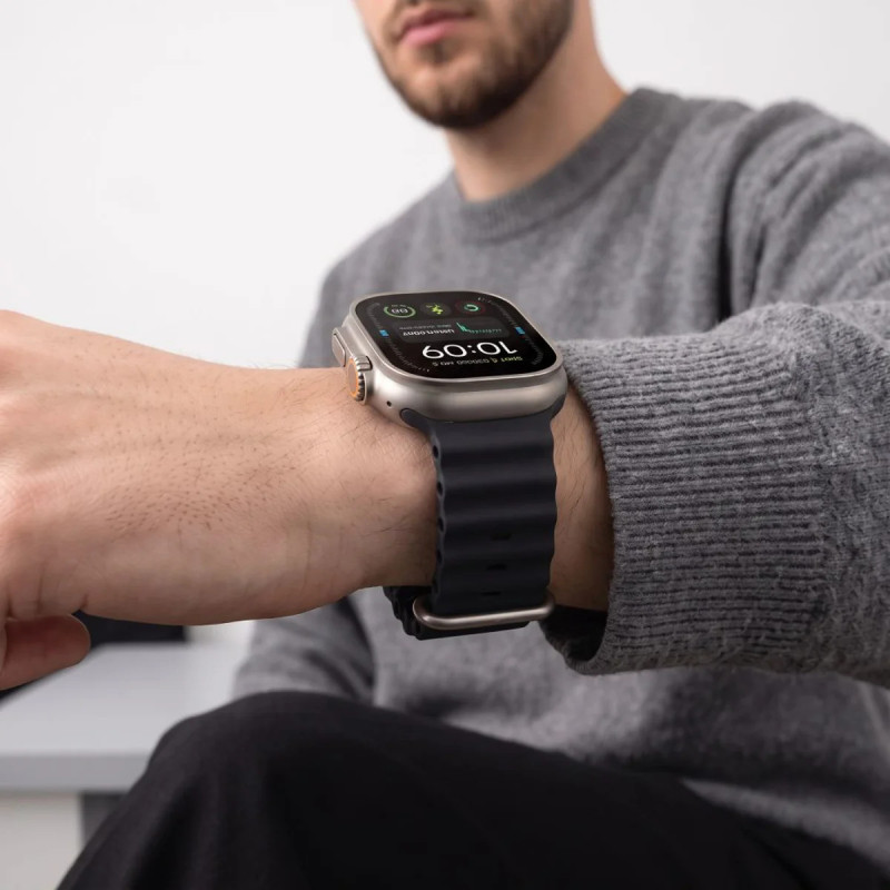 Tech-Protect Iconband Pro Apple Watch 8 / 9 / 10 / 11 / 12 / SE / Ultra 44/45/46/49 mm Strap, Charcoal Grey
