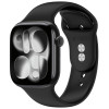 Tech-Protect Silicone Band for Apple Watch 8 / 9 / 10 / 11 / 12 / SE / Ultra 44/45/46/49 mm, Black