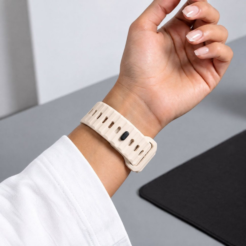 Tech-Protect Silicone Line Apple Watch 8 / 9 / 10 / 11 / 12 / SE / Ultra 44/45/46/49 mm Strap, Stone