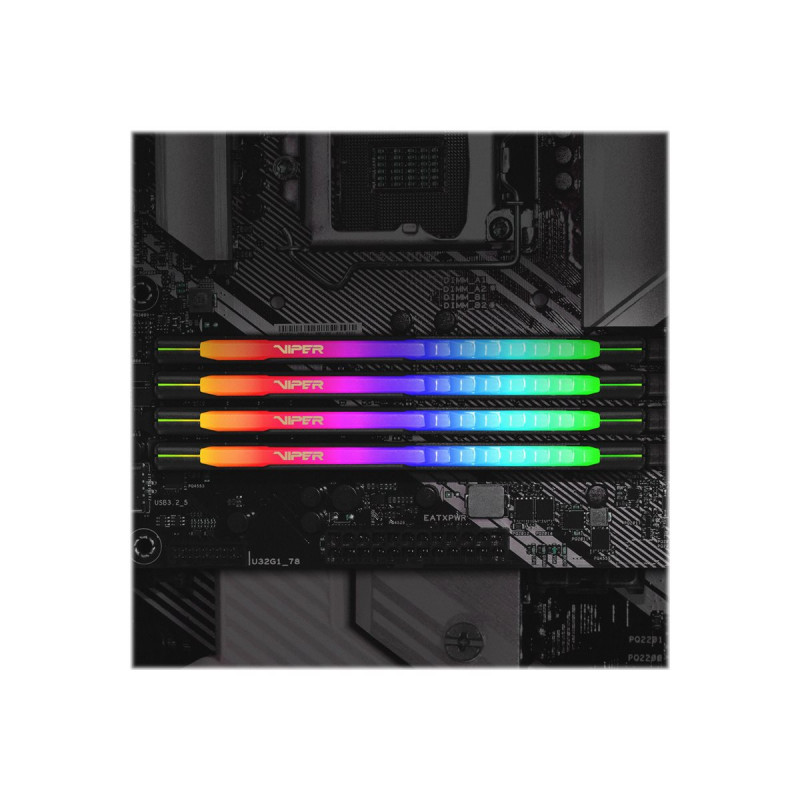Patriot Extreme Performance Viper Steel RGB DDR4 DIMM 16 GB, DDR4-3200, black