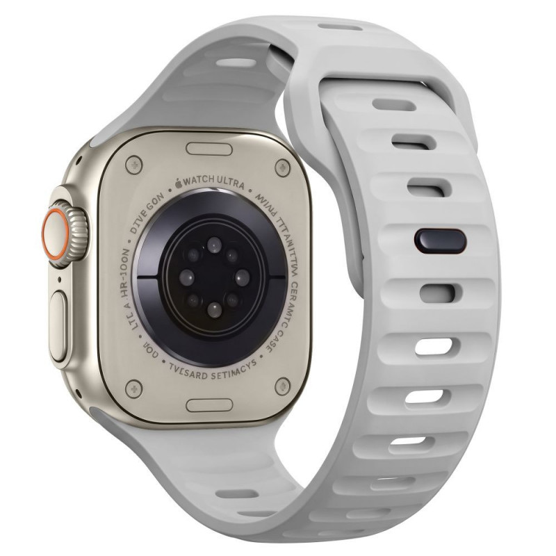 Tech-Protect Silicone Line Apple Watch 8 / 9 / 10 / 11 / 12 / SE / Ultra 44/45/46/49 mm Strap, Lunar Grey