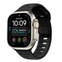 Tech-Protect Silicone Line Apple Watch 8 / 9 / 10 / 11 / 12 / SE / Ultra 44/45/46/49 mm Strap, Black