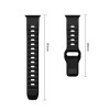 Tech-Protect Silicone Line Apple Watch 8 / 9 / 10 / 11 / 12 / SE / Ultra 44/45/46/49 mm Strap, Black