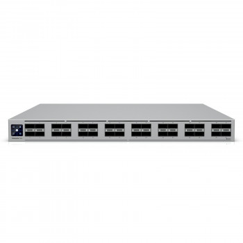 Ubiquiti UniFi Switch 32x QSFP28 100 Gbit, managed, 19" rack-mountable, 1.3" touchscreen