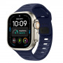 Tech-Protect Silicone Line Apple Watch 8 / 9 / 10 / 11 / 12 / SE / Ultra 44/45/46/49 mm Strap, Atlantic Blue