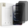 Tech-Protect Anti Spy Glass Pro+ Privacy Tempered Glass for Apple iPhone 17e / 16e / 14 / 13 Pro / 13 (2 pcs), Black