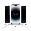 Tech-Protect Anti Spy Glass Pro+ Privacy Tempered Glass for Apple iPhone 17e / 16e / 14 / 13 Pro / 13 (2 pcs), Black