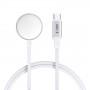 Tech-Protect MC02 UltraBoost Magnetic Charger USB-C Cable 100 cm for Apple Watch, White