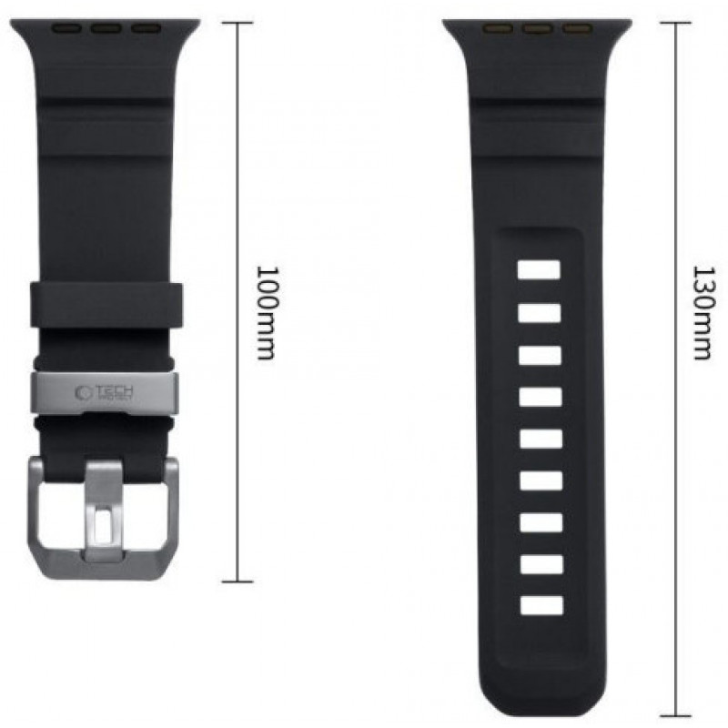 Tech-Protect Motion Apple Watch 8 / 9 / 10 / 11 / 12 / SE / Ultra 44/45/46/49 mm Strap, Black